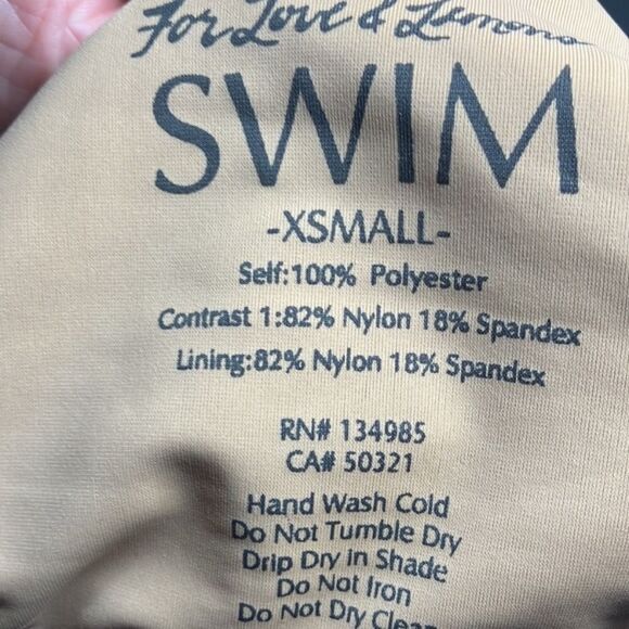 For Love & Lemons Biquíni Bottom Rusty orange and white flowers NWT Sz XS - Picture 5 of 6